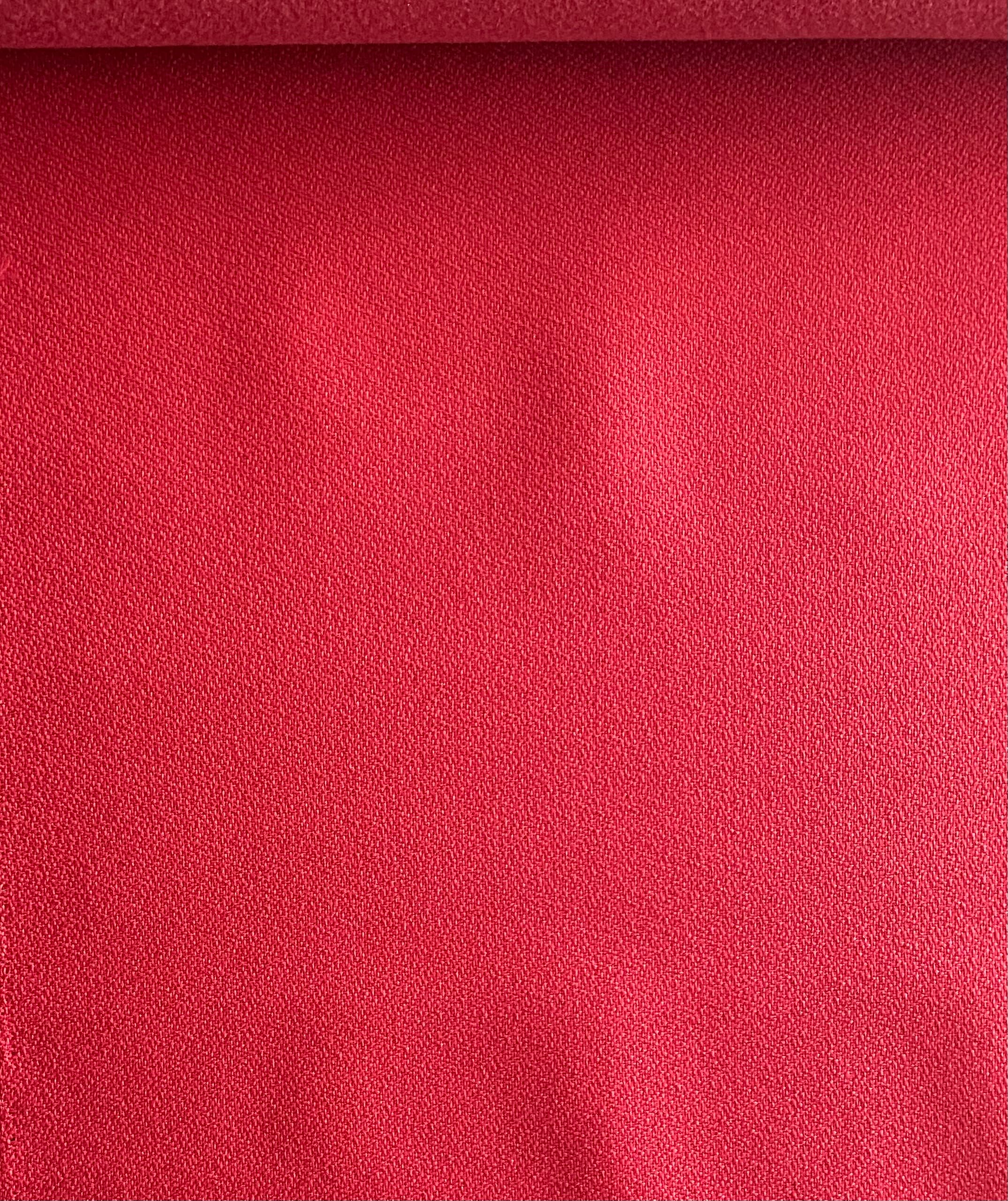 Tela Crepe color Rojo